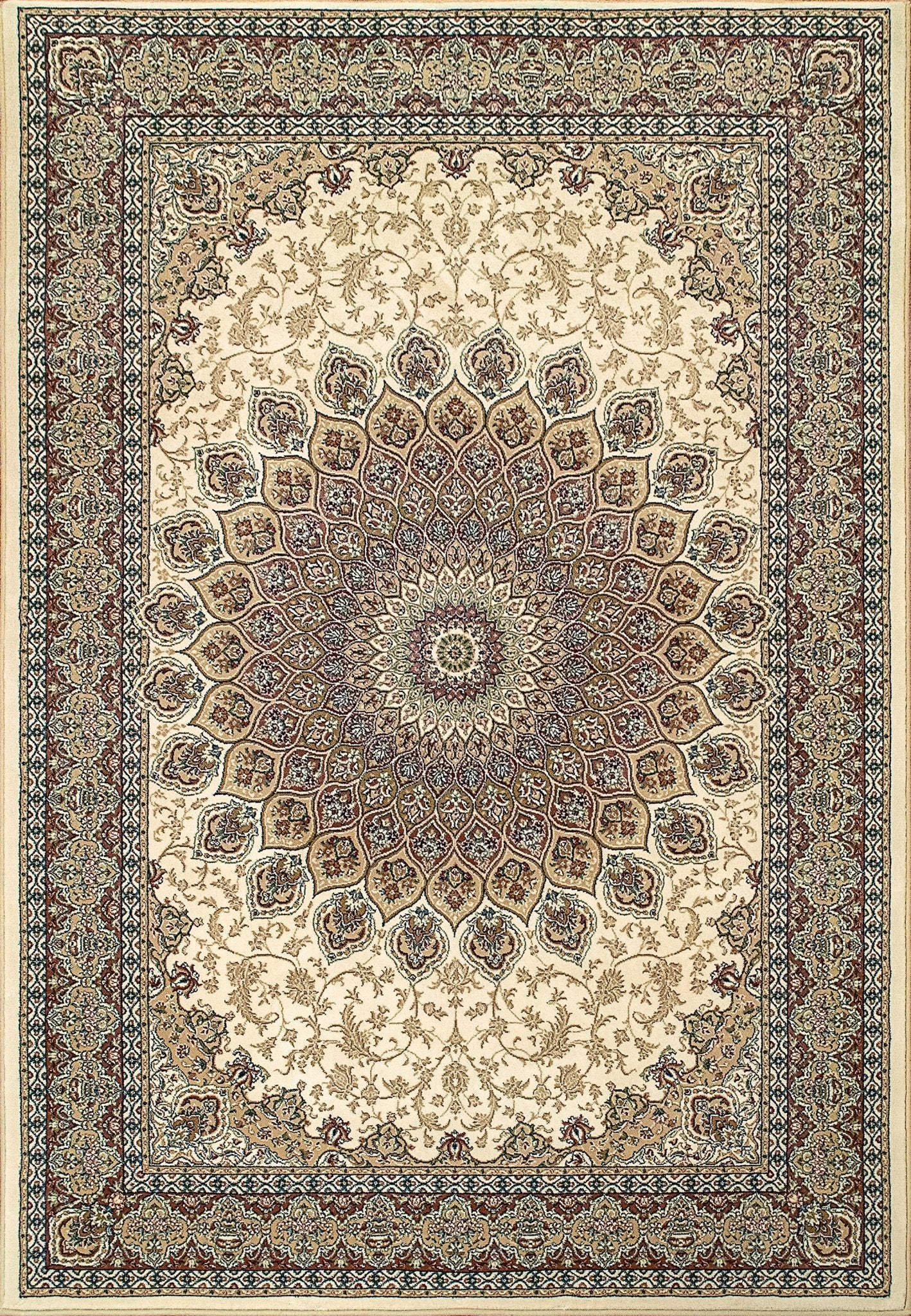 Dynamic Rugs Ancient Garden 57090 Ivory Traditional Machine - Made Rug - Rugs - Dynamic Rugs - Atlanta Designer Rugs