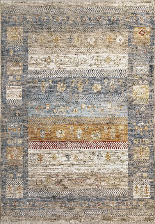 Dynamic Rugs Dakota 6642 Blue Multi Transitional Machine-Made Rug