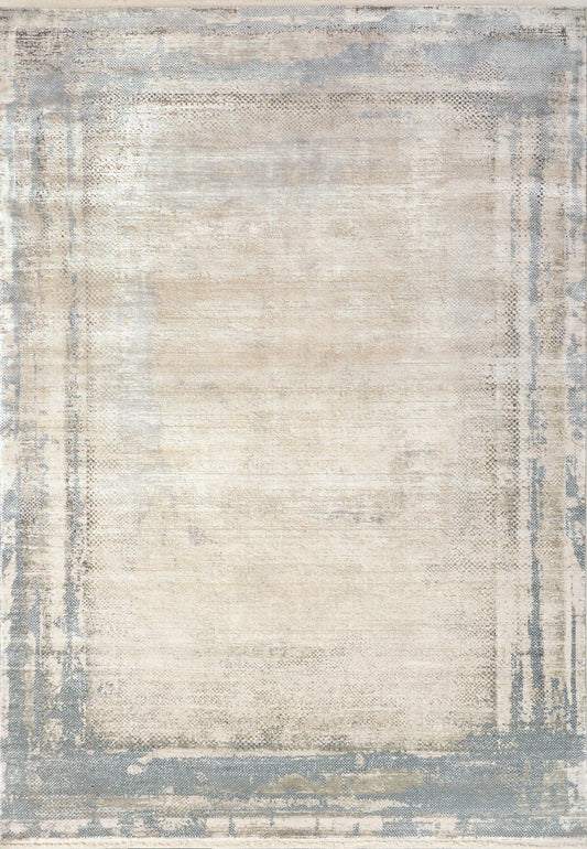 Dynamic Rugs Ruby 2181 Ivory Blue Modern Machine - Made Rug - Rugs - Dynamic Rugs - Atlanta Designer Rugs