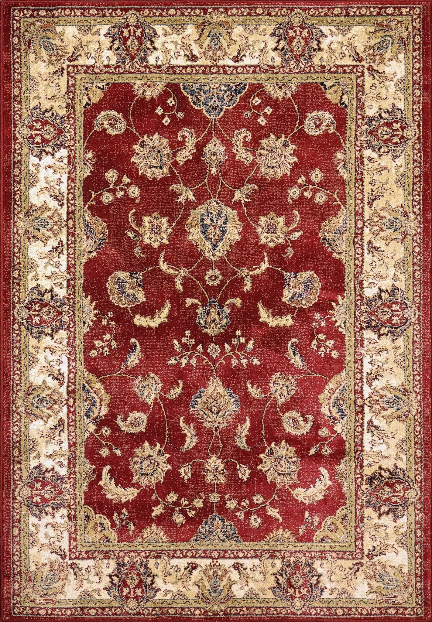 Dynamic Rugs Ancient Garden 57158 Red Ivory Traditional Machine - Made Rug - Rugs - Dynamic Rugs - Atlanta Designer Rugs