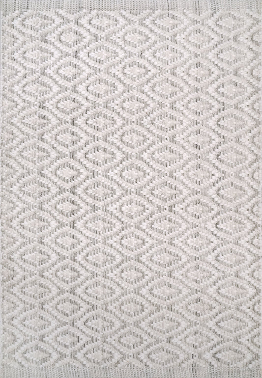 Dynamic Rugs Allegra 2987 Ivory Silver  Modern Handmade Rug