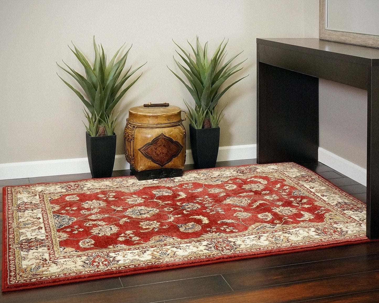 Dynamic Rugs Ancient Garden 57158 Red Ivory Traditional Machine - Made Rug - Rugs - Dynamic Rugs - Atlanta Designer Rugs