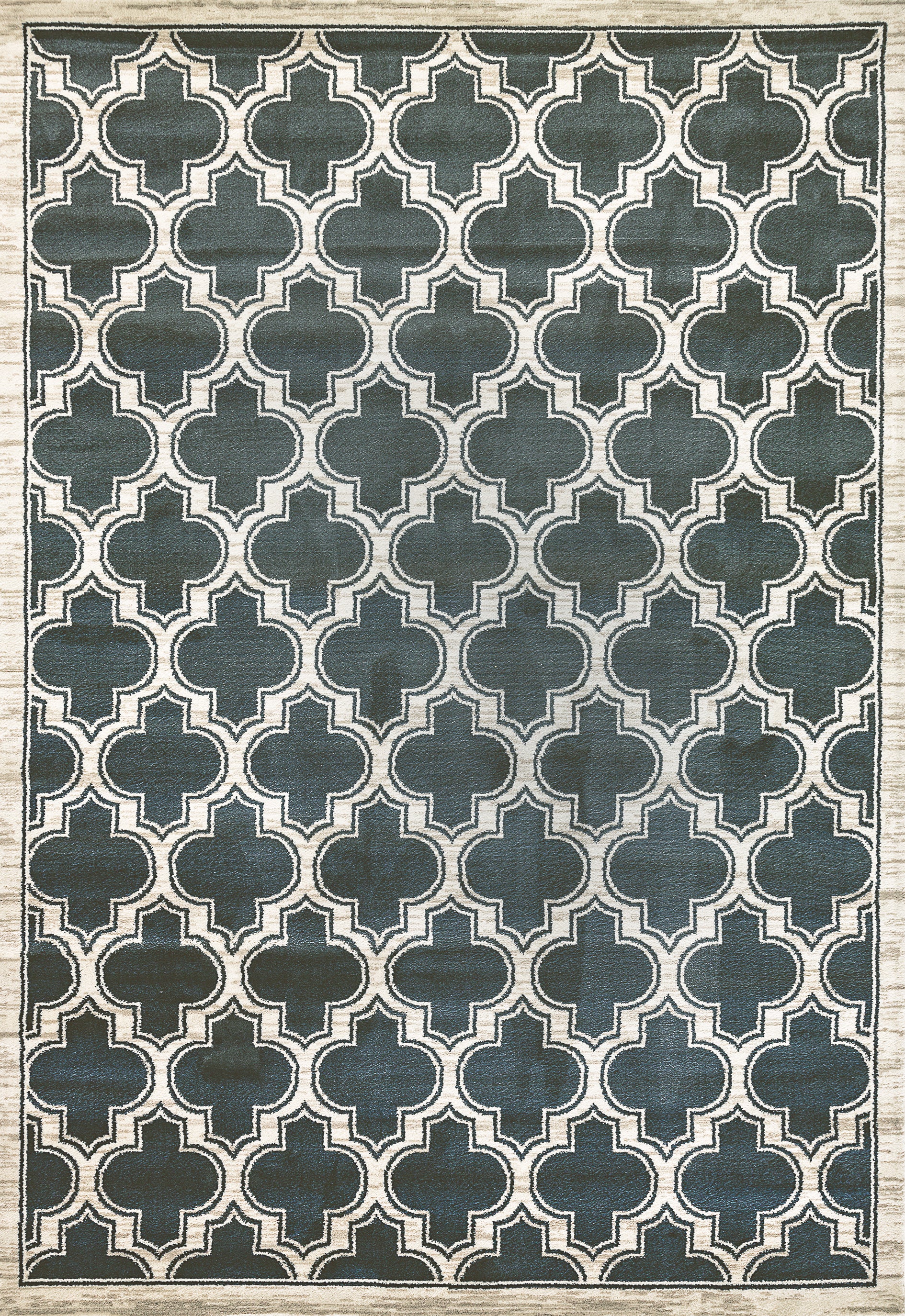 Dynamic Rugs Yazd 2816 Blue Ivory Traditional Machine-Made Rug