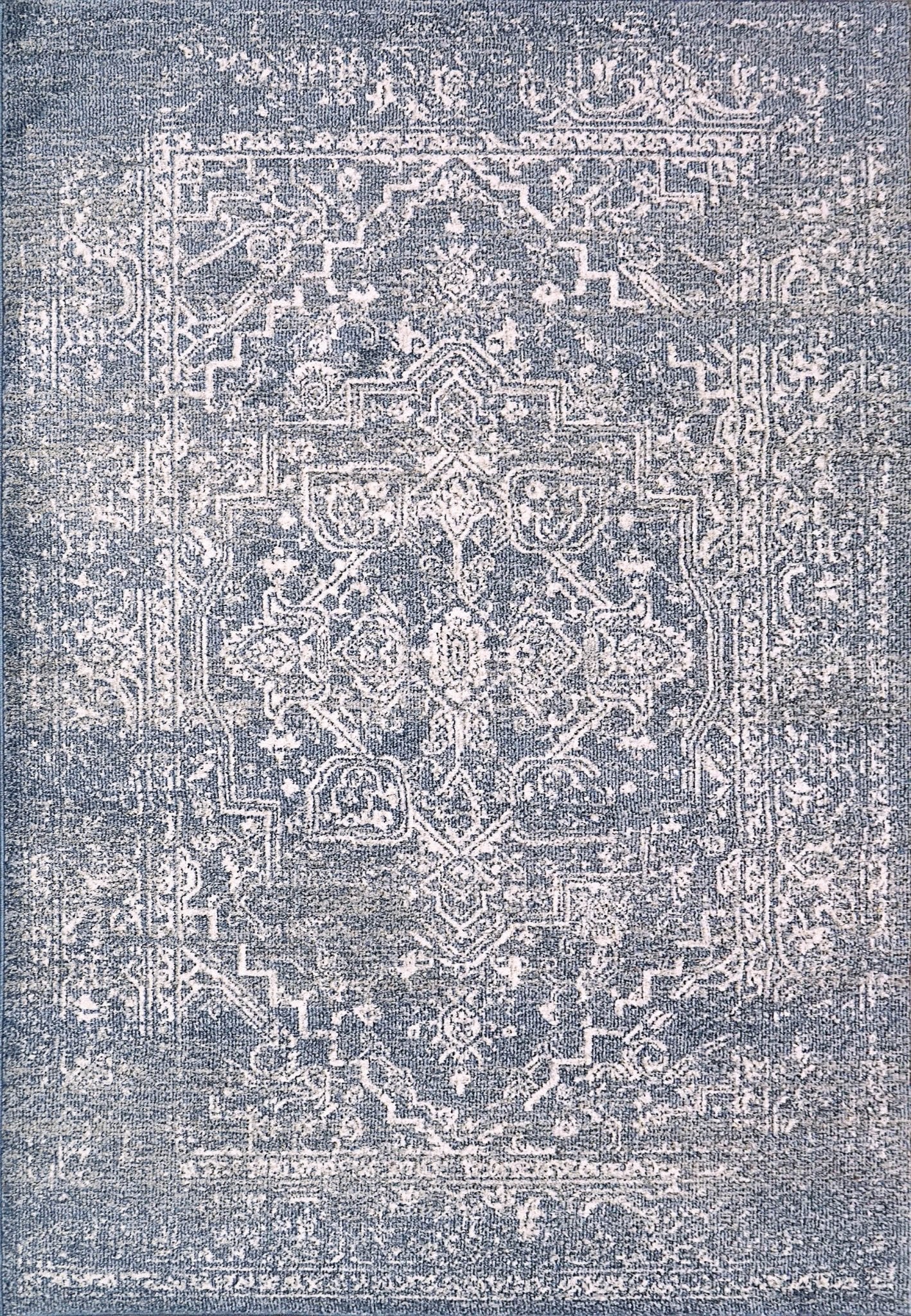 Dynamic Rugs Soma 6191 Denim Ivory Transitional Machine - Made Rug - Rugs - Dynamic Rugs - Atlanta Designer Rugs