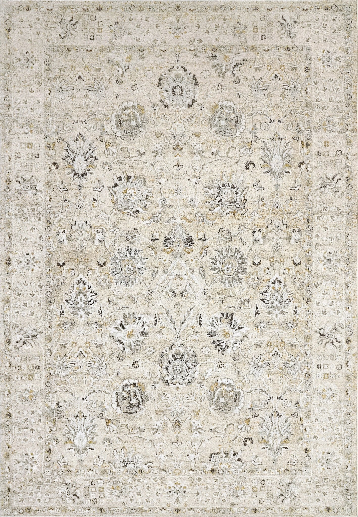 Dynamic Rugs Annalise 7604 Cream Beige Transitional Machine - Made Rug - Rugs - Dynamic Rugs - Atlanta Designer Rugs