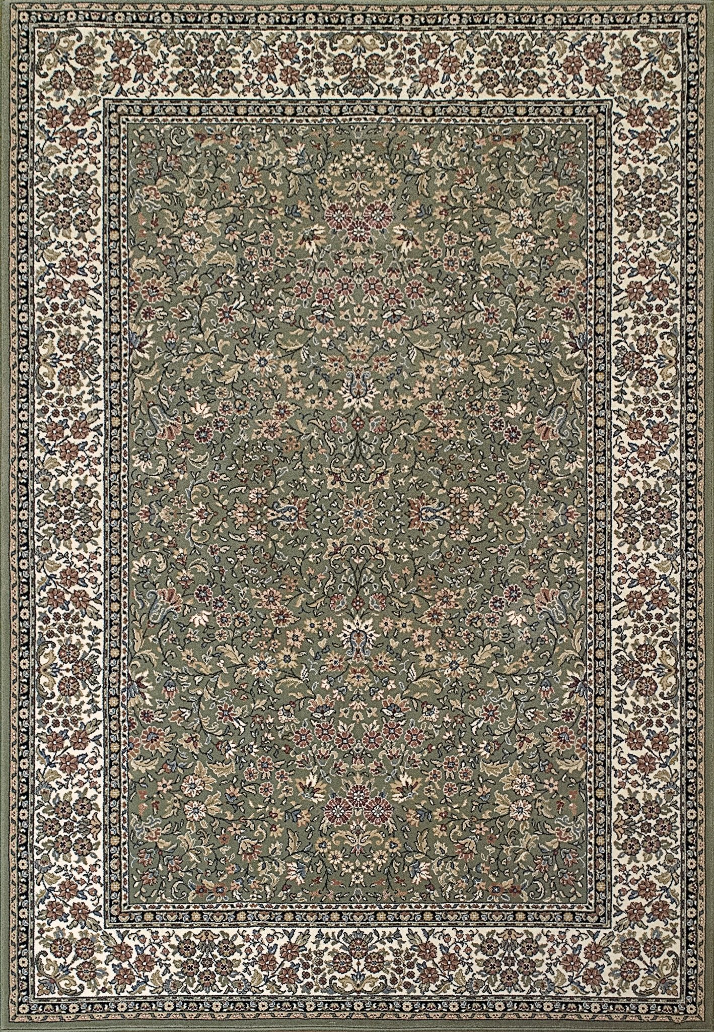 Dynamic Rugs Ancient Garden 57078 Green Ivory Traditional Machine - Made Rug - Rugs - Dynamic Rugs - Atlanta Designer Rugs