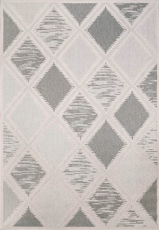 Dynamic Rugs Tessie 6403 Grey Ivory Modern Handmade Rug - Rugs - Dynamic Rugs - Atlanta Designer Rugs