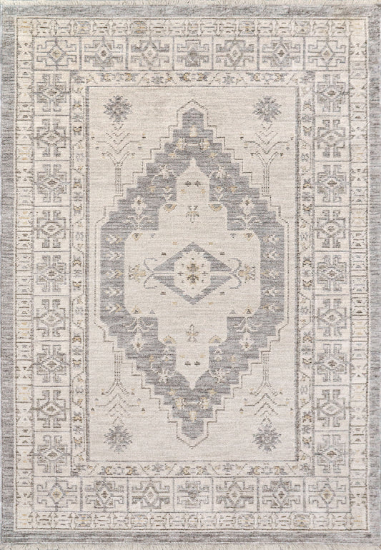 Dynamic Rugs Calypso 13506 Ivory Grey Traditional Machine-Made Rug