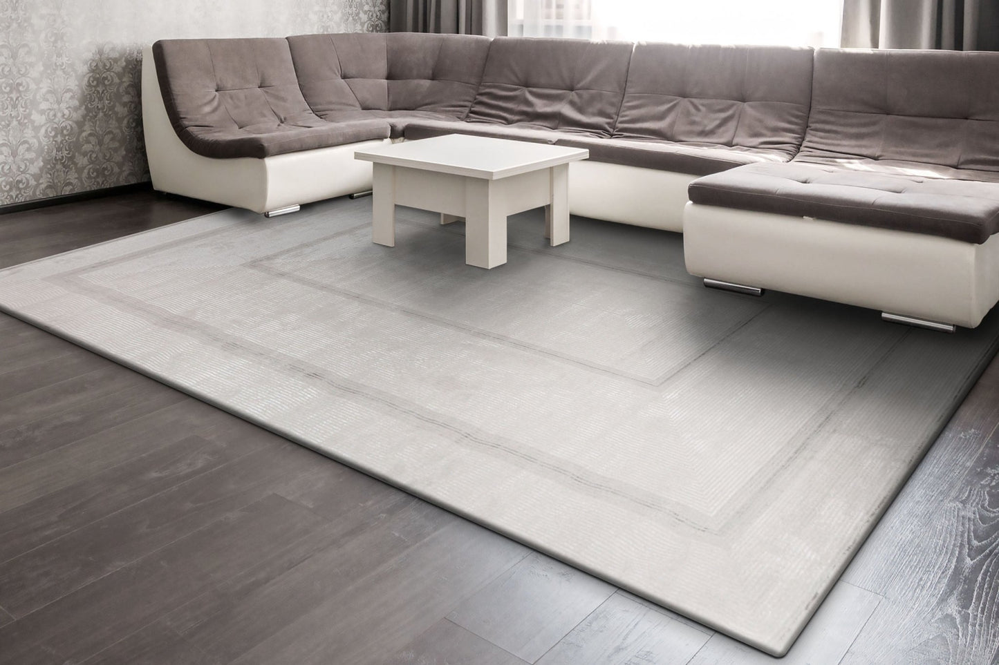 Dynamic Rugs Whistler 7124 Ivory Grey Modern Machine - Made Rug - Rugs - Dynamic Rugs - Atlanta Designer Rugs