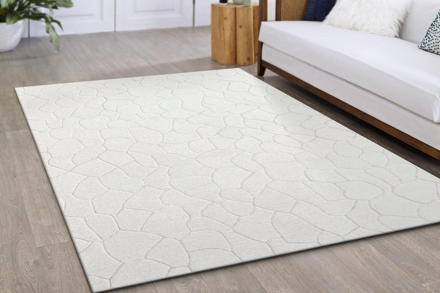 Dynamic Rugs Aria 8551 Ivory Modern Handmade Rug - Rugs - Dynamic Rugs - Atlanta Designer Rugs