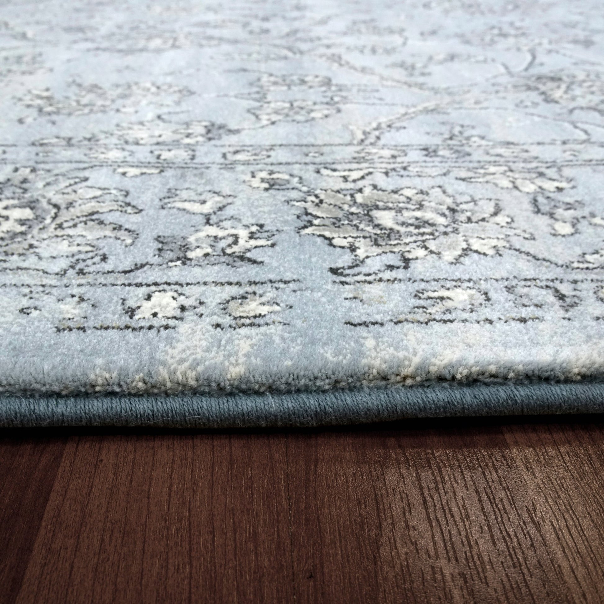 Dynamic Rugs Ancient Garden 57136 Steel Blue Cream Traditional Machine - Made Rug - Rugs - Dynamic Rugs - Atlanta Designer Rugs