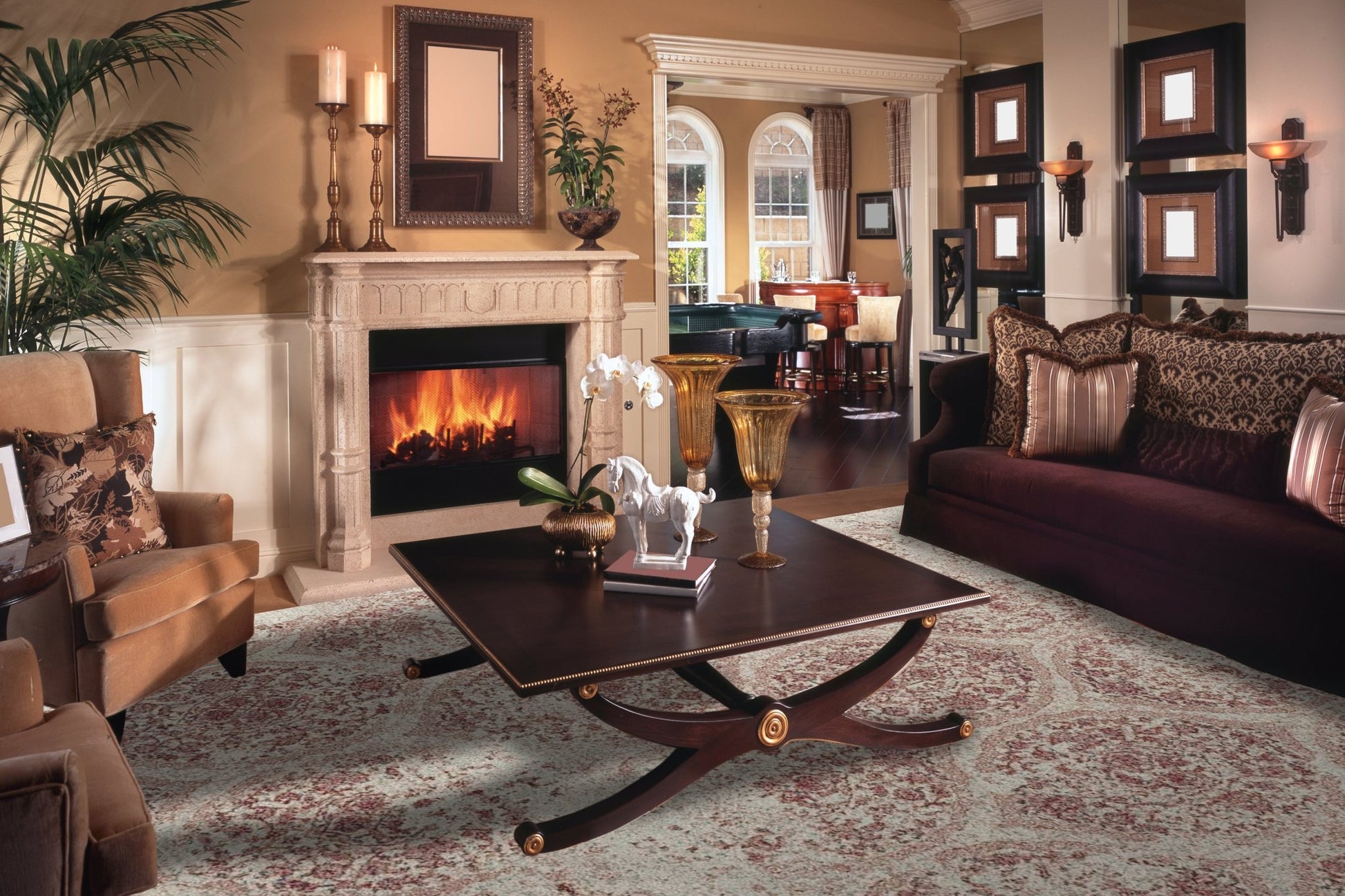 Dynamic Rugs Brilliant 72413 Beige Traditional Machine - Made Rug - Rugs - Dynamic Rugs - Atlanta Designer Rugs