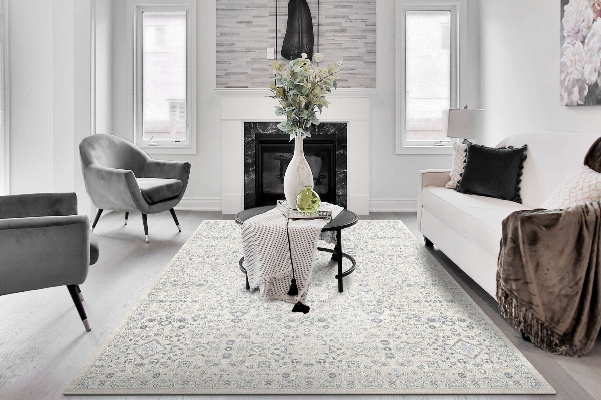 Dynamic Rugs Cosmo 6839 Beige Grey Modern Machine - Made Rug - Rugs - Dynamic Rugs - Atlanta Designer Rugs