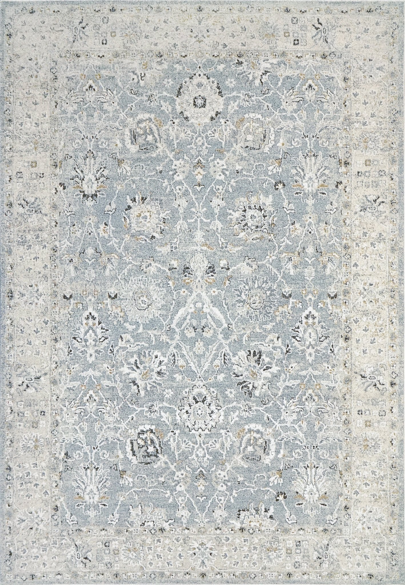 Dynamic Rugs Annalise 7604 Blue Beige Transitional Machine - Made Rug - Rugs - Dynamic Rugs - Atlanta Designer Rugs