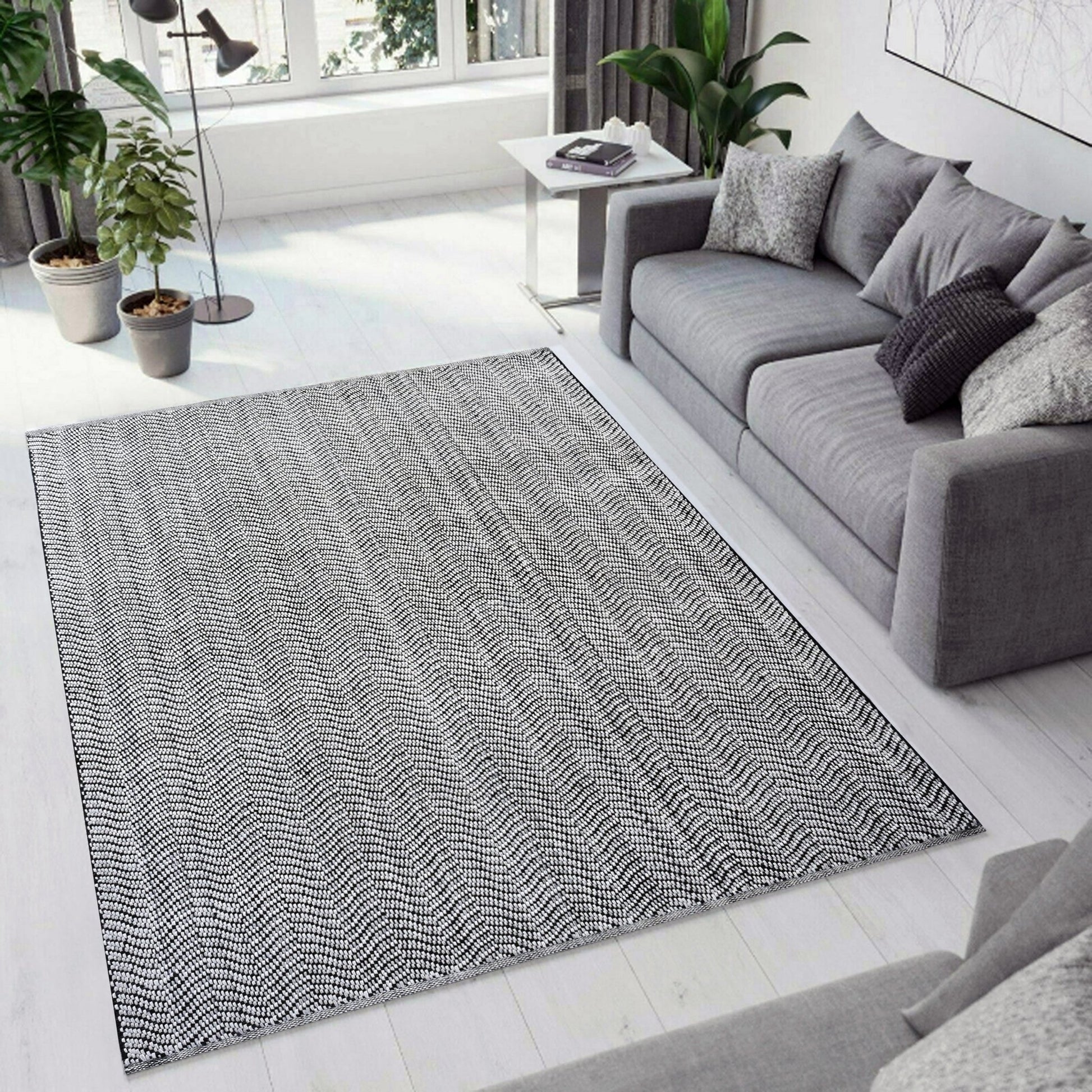 Dynamic Rugs Allegra 2986 Grey Ivory Black Modern Handmade Rug - Rugs - Dynamic Rugs - Atlanta Designer Rugs