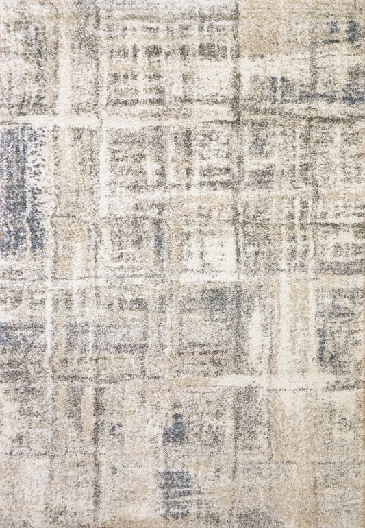 Dynamic Rugs Mehari 23259 Beige Grey Blue Contemporary Machine - Made Rug - Rugs - Dynamic Rugs - Atlanta Designer Rugs