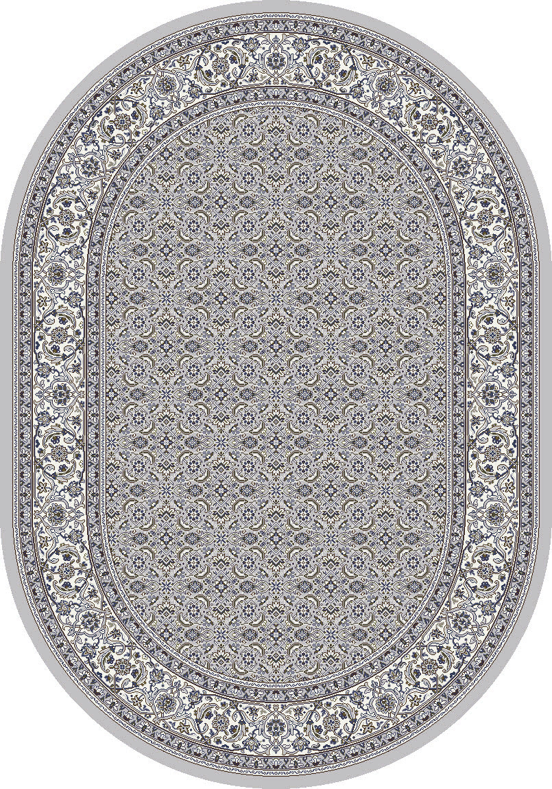 Dynamic Rugs Ancient Garden 57011 Soft Grey Cream Traditional Machine-Made Rug