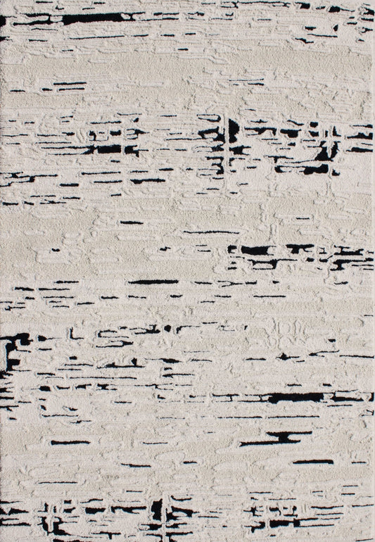 Dynamic Rugs Trono 5480 Black White Modern Handmade Rug - Rugs - Dynamic Rugs - Atlanta Designer Rugs