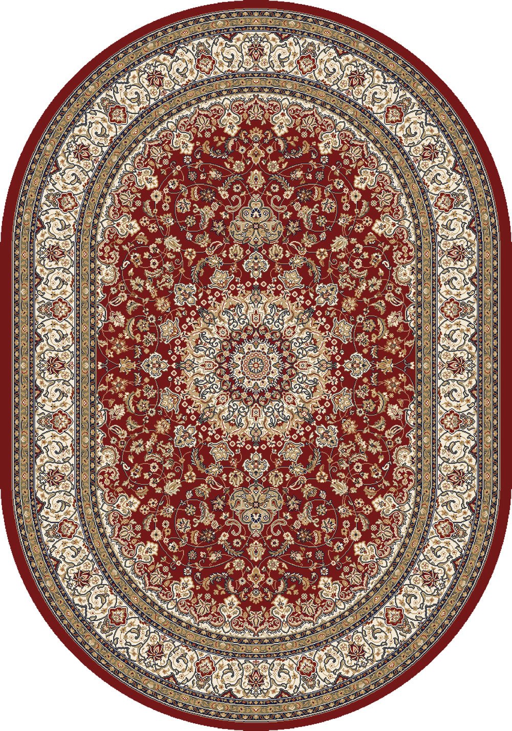 Dynamic Rugs Ancient Garden 57119 Red Ivory Traditional Machine - Made Rug - Rugs - Dynamic Rugs - Atlanta Designer Rugs