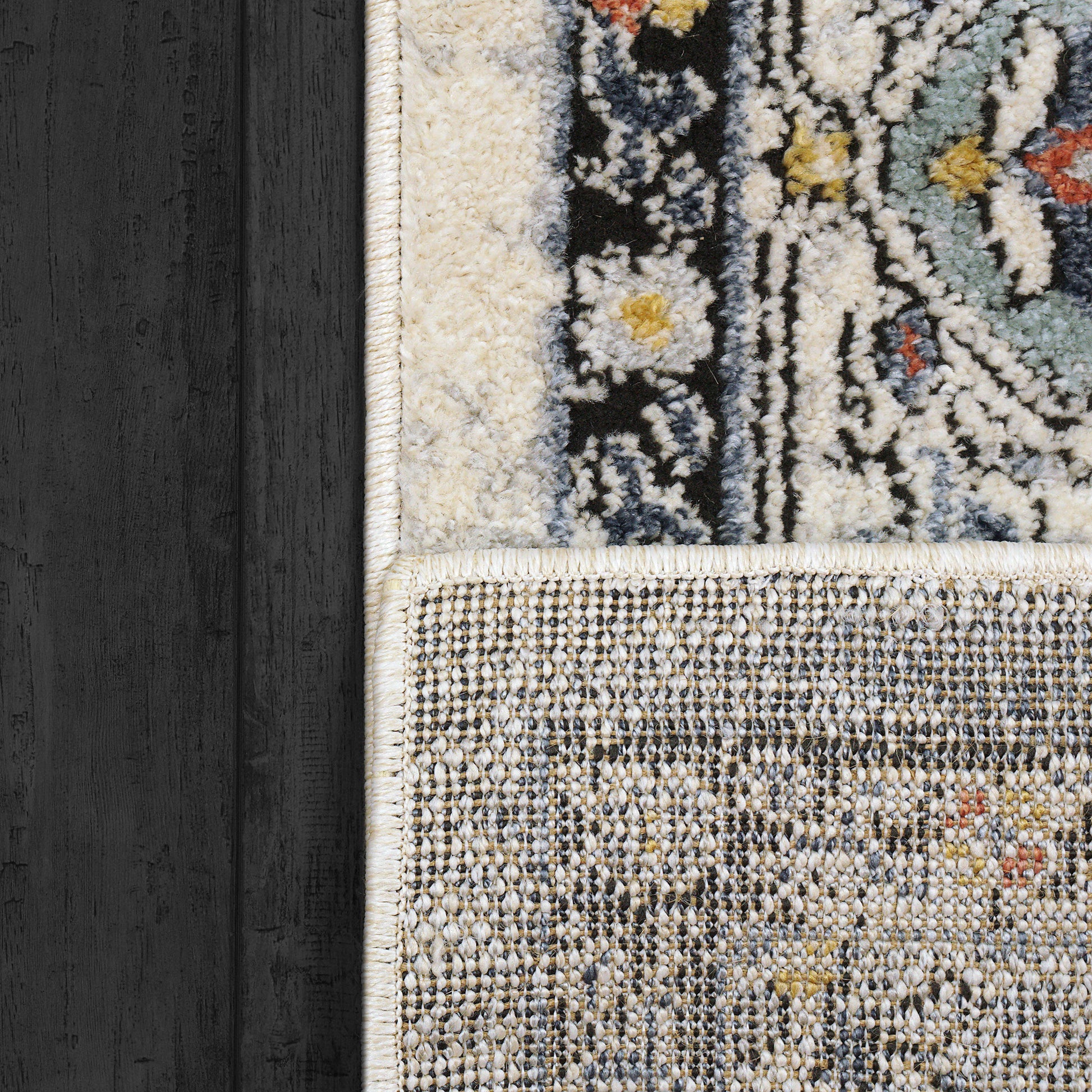 Dynamic Rugs Mabel 4094 Ivory Navy Multi Traditional Machine - Made Rug - Rugs - Dynamic Rugs - Atlanta Designer Rugs