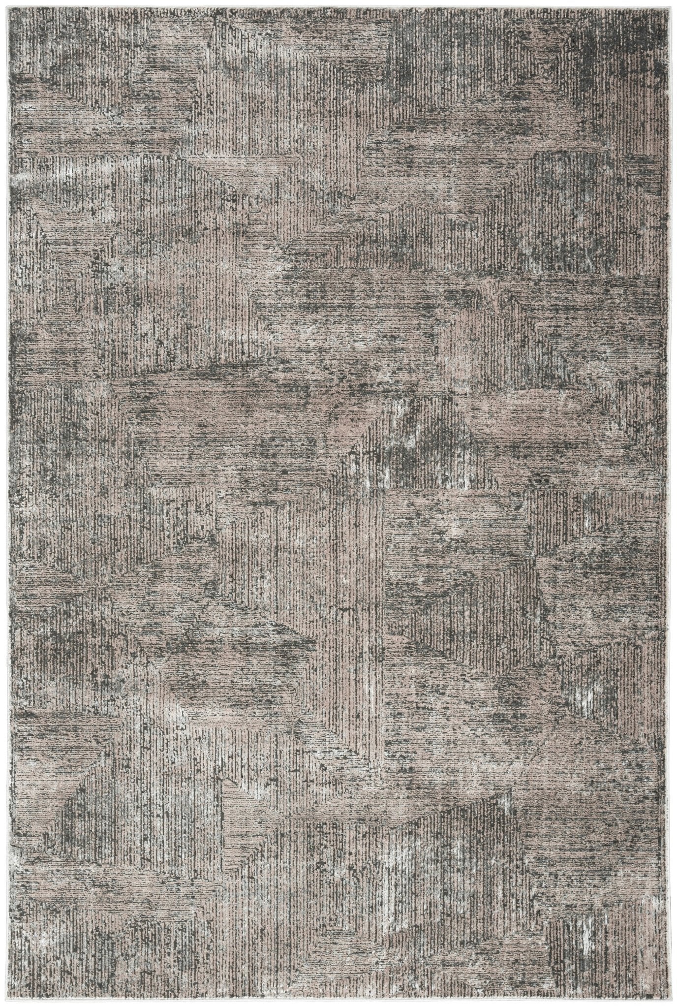 Calvin Klein CK024 Irradiant IRR01 Black Ivory Contemporary Machinemade Rug - Rugs - Calvin Klein - Atlanta Designer Rugs