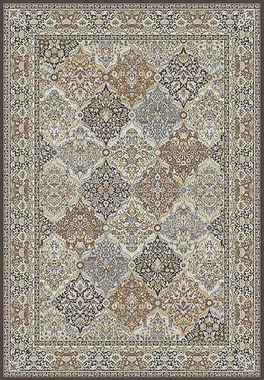 Dynamic Rugs Ancient Garden 57008 Brown Blue  Traditional Machine-Made Rug