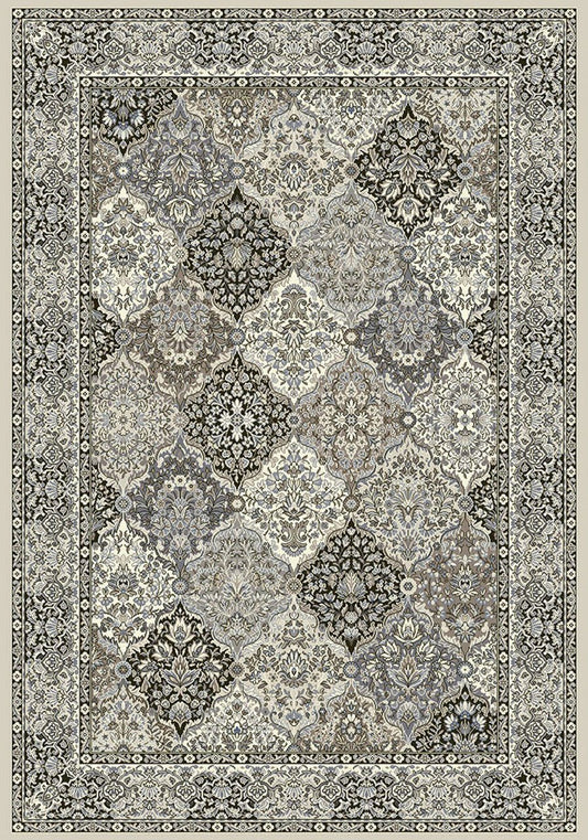 Dynamic Rugs Ancient Garden 57008 Cream Grey Traditional Machine - Made Rug - Rugs - Dynamic Rugs - Atlanta Designer Rugs