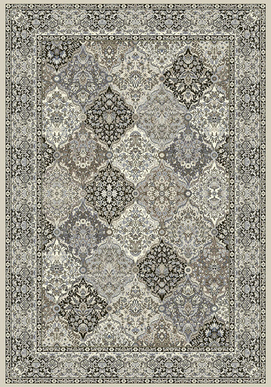 Dynamic Rugs Ancient Garden 57008 Cream Grey  Traditional Machine-Made Rug