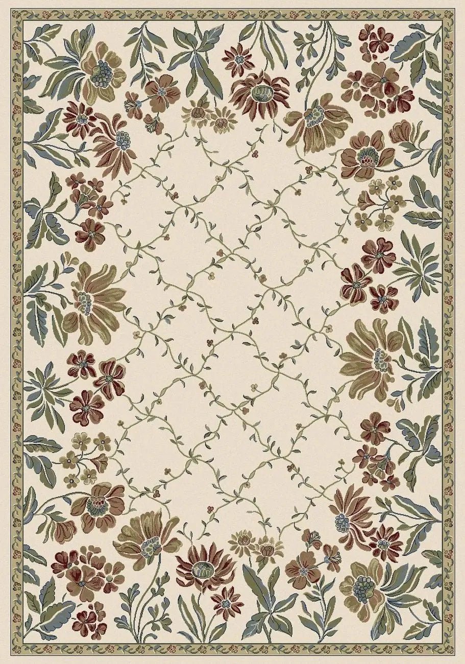 Dynamic Rugs Ancient Garden 57084 Ivory Transitional Machine - Made Rug - Rugs - Dynamic Rugs - Atlanta Designer Rugs