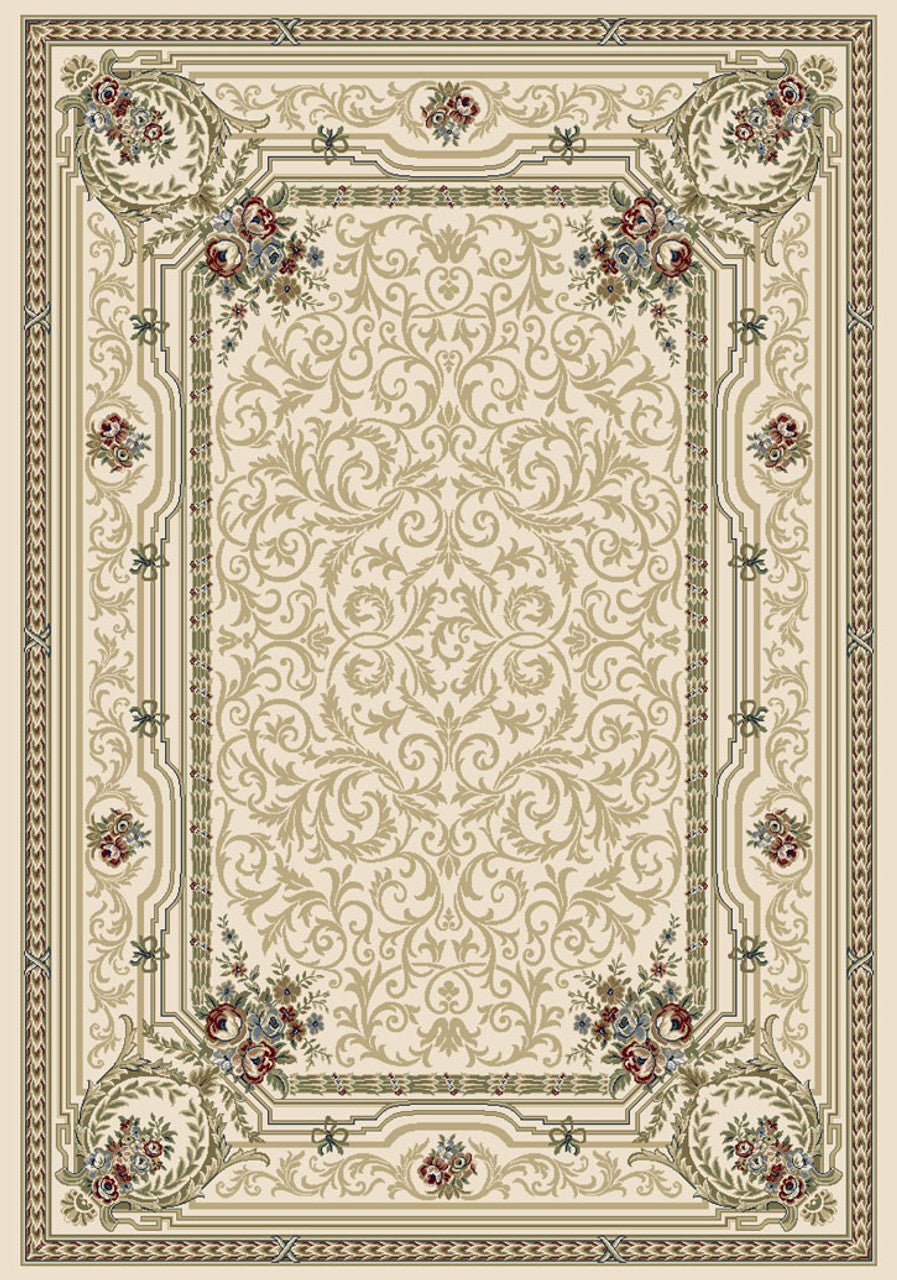 Dynamic Rugs Ancient Garden 57091 Ivory Traditional Machine - Made Rug - Rugs - Dynamic Rugs - Atlanta Designer Rugs