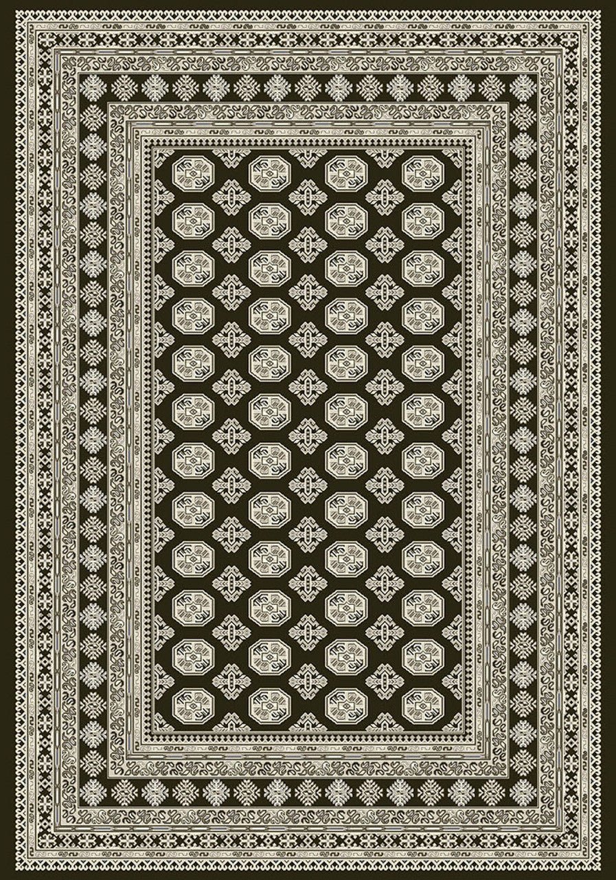 Dynamic Rugs Ancient Garden 57102 Charcoal Silver Traditional Machine - Made Rug - Rugs - Dynamic Rugs - Atlanta Designer Rugs