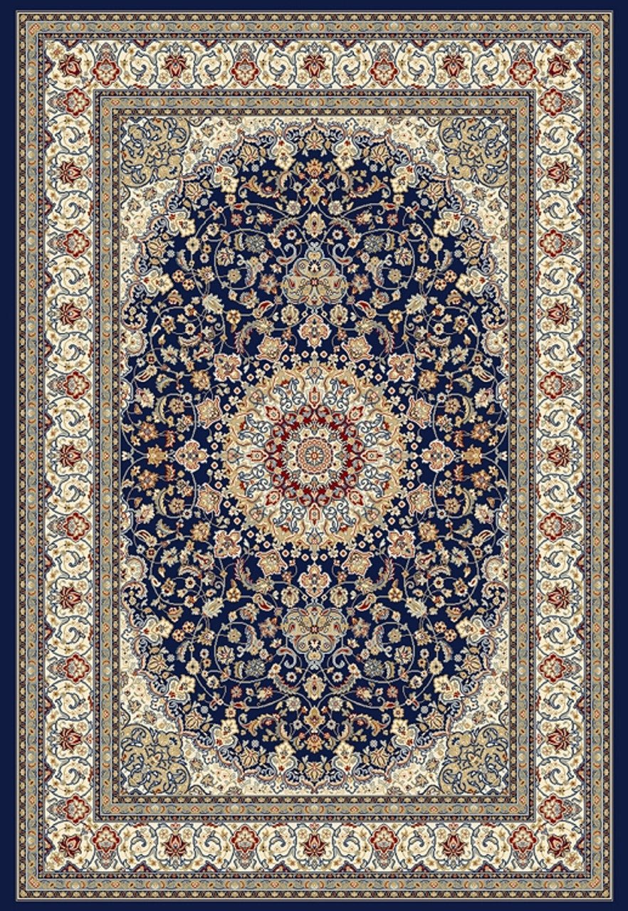 Dynamic Rugs Ancient Garden 57119 Blue Ivory Traditional Machine - Made Rug - Rugs - Dynamic Rugs - Atlanta Designer Rugs