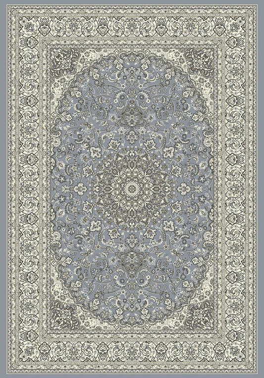 Dynamic Rugs Ancient Garden 57119 Steel Blue Cream Traditional Machine - Made Rug - Rugs - Dynamic Rugs - Atlanta Designer Rugs