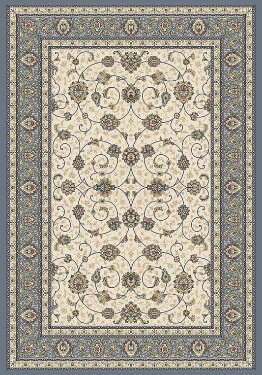 Dynamic Rugs Ancient Garden 57120 Beige Light Blue Traditional Machine - Made Rug - Rugs - Dynamic Rugs - Atlanta Designer Rugs