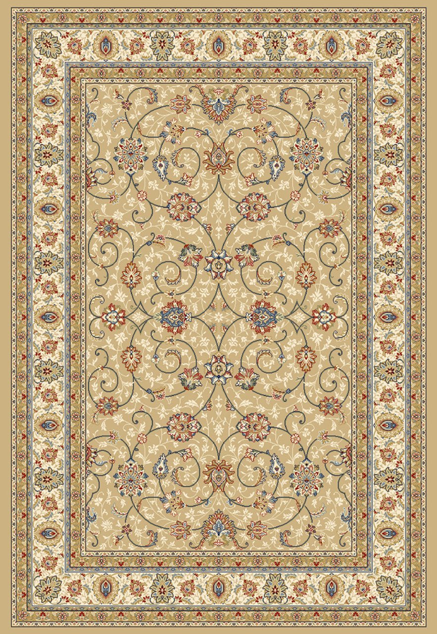 Dynamic Rugs Ancient Garden 57120 Light Gold Ivory Traditional Machine - Made Rug - Rugs - Dynamic Rugs - Atlanta Designer Rugs