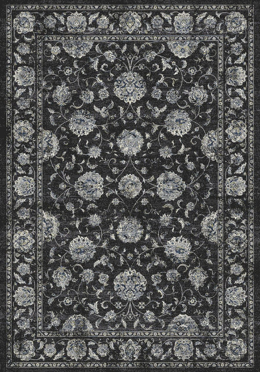 Dynamic Rugs Ancient Garden 57126 Charcoal Silver Traditional Machine - Made Rug - Rugs - Dynamic Rugs - Atlanta Designer Rugs