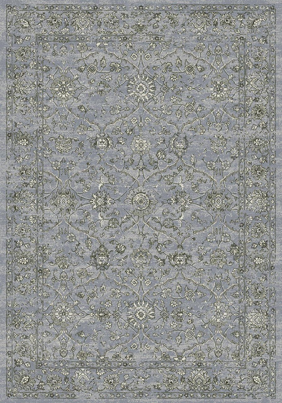 Dynamic Rugs Ancient Garden 57136 Steel Blue Cream Traditional Machine - Made Rug - Rugs - Dynamic Rugs - Atlanta Designer Rugs