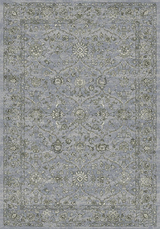 Dynamic Rugs Ancient Garden 57136 Steel Blue Cream Traditional Machine - Made Rug - Rugs - Dynamic Rugs - Atlanta Designer Rugs