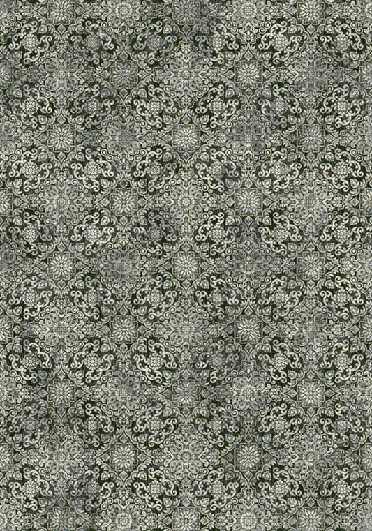 Dynamic Rugs Ancient Garden 57162 Steel Blue Traditional Machine - Made Rug - Rugs - Dynamic Rugs - Atlanta Designer Rugs