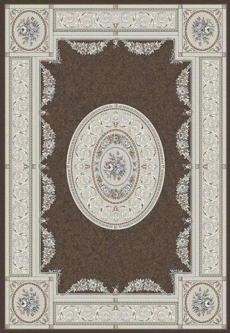 Dynamic Rugs Ancient Garden 57226 Brown Cream Traditional Machine - Made Rug - Rugs - Dynamic Rugs - Atlanta Designer Rugs