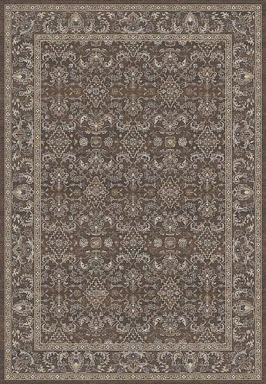 Dynamic Rugs Ancient Garden 57276 Dark Brown Beige Blue Traditional Machine - Made Rug - Rugs - Dynamic Rugs - Atlanta Designer Rugs