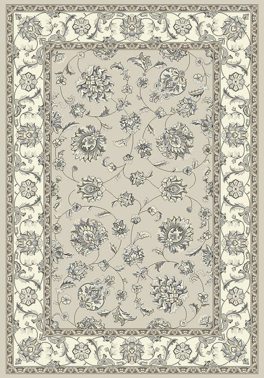 Dynamic Rugs Ancient Garden 57365 Soft Grey Cream Traditional Machine - Made Rug - Rugs - Dynamic Rugs - Atlanta Designer Rugs