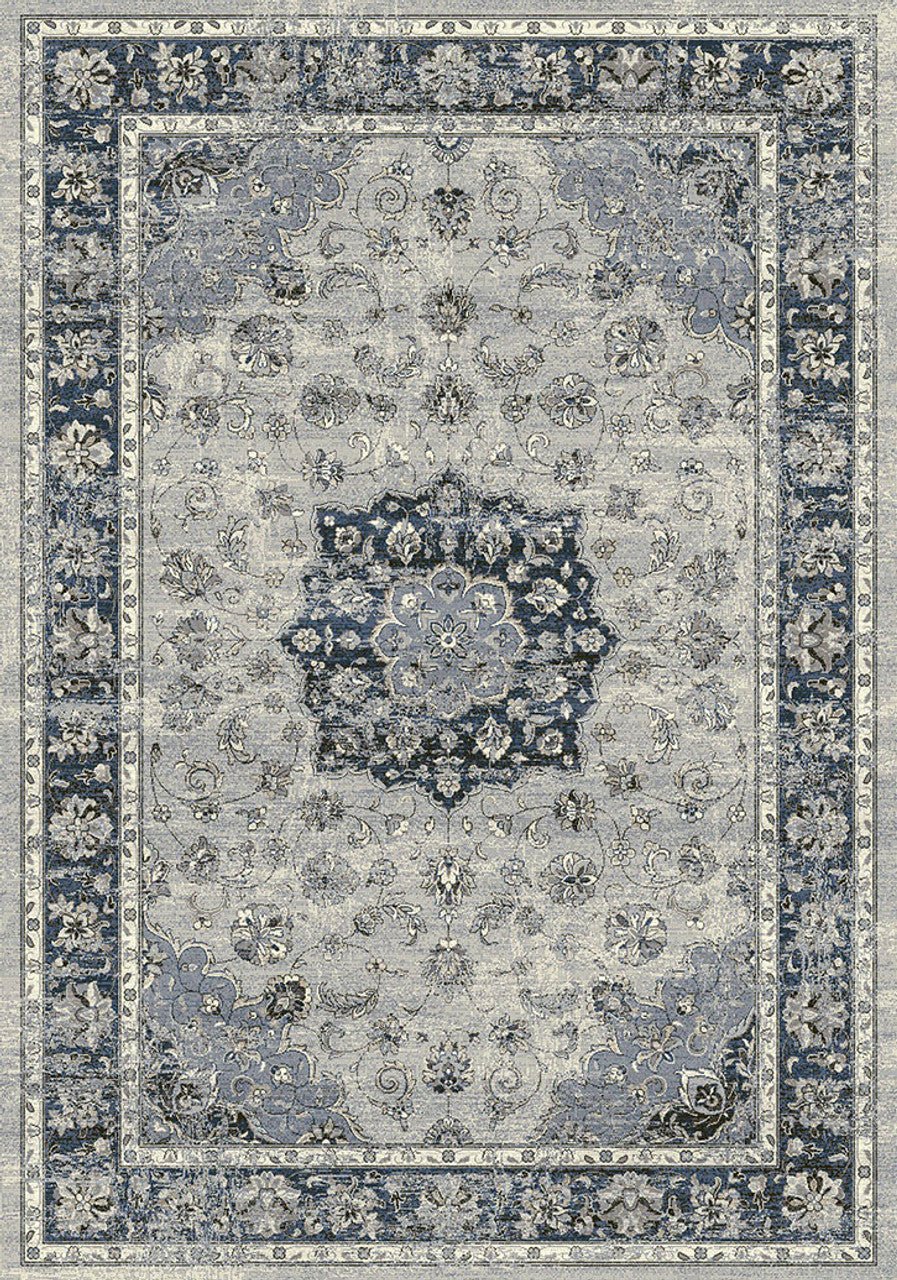 Dynamic Rugs Ancient Garden 57559 Silver Blue Traditional Machine - Made Rug - Rugs - Dynamic Rugs - Atlanta Designer Rugs