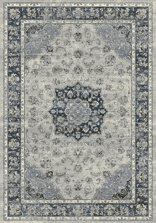 Dynamic Rugs Ancient Garden 57559 Silver Blue Traditional Machine - Made Rug - Rugs - Dynamic Rugs - Atlanta Designer Rugs