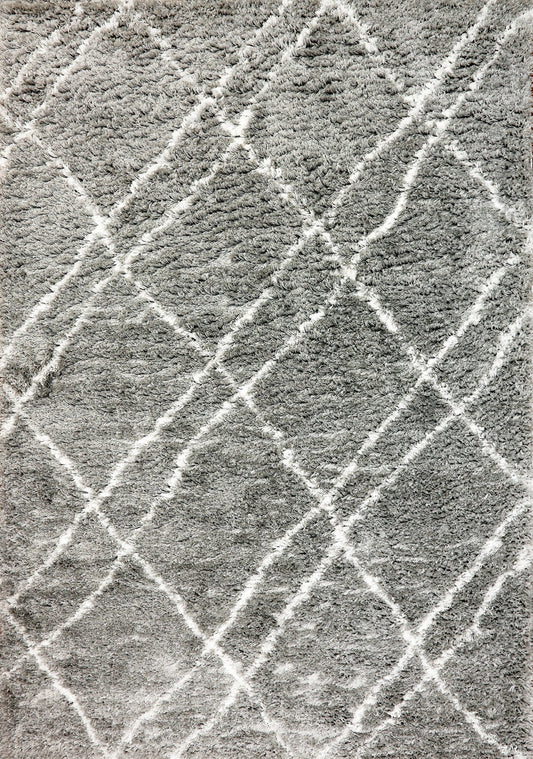 Dynamic Rugs Nordic 7431 Silver White Contemporary Machine - Made Rug - Rugs - Dynamic Rugs - Atlanta Designer Rugs