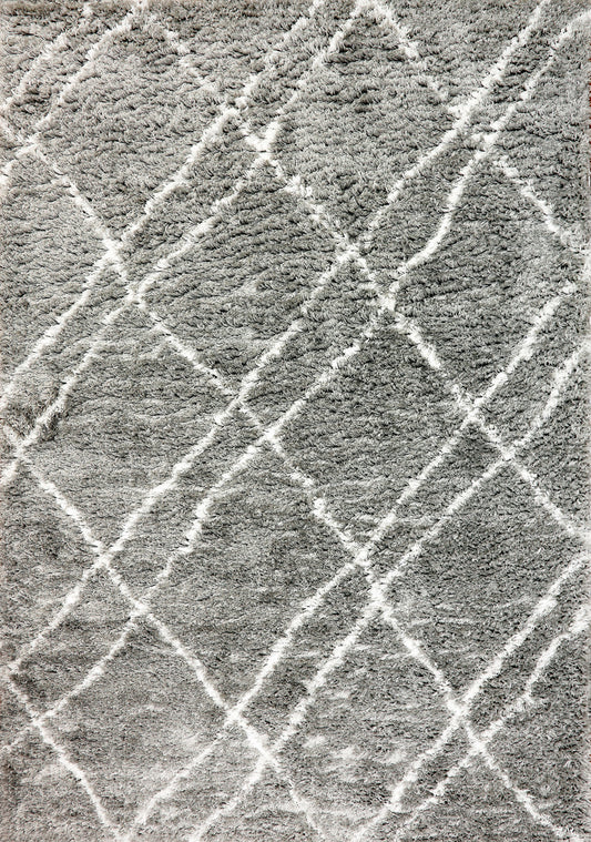 Dynamic Rugs Nordic 7431 Silver White  Contemporary Machine-Made Rug