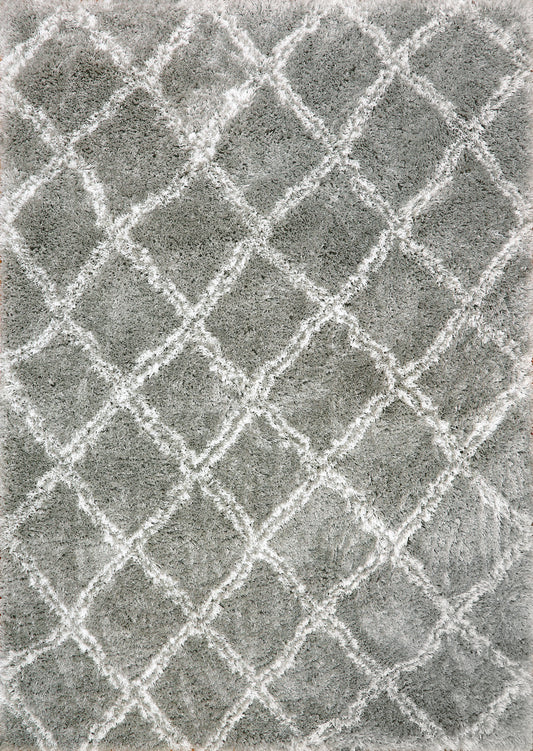 Dynamic Rugs Nordic 7432 Silver White  Contemporary Machine-Made Rug