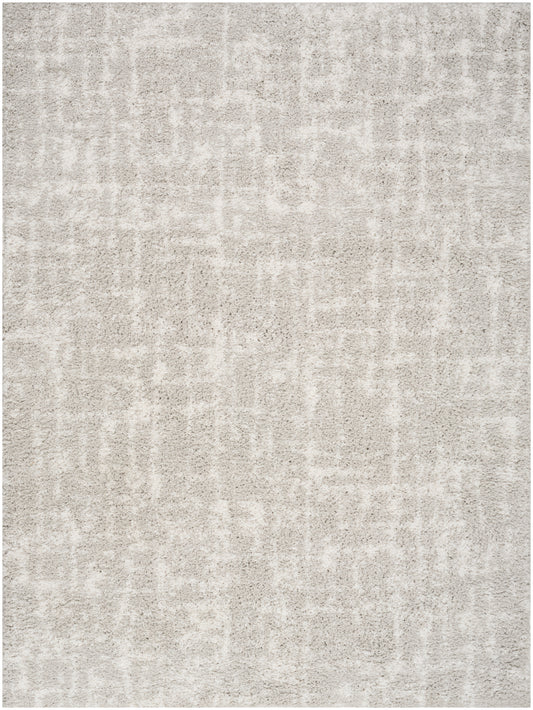 Nourison Home Modern Shag  Grey Ivory  Contemporary