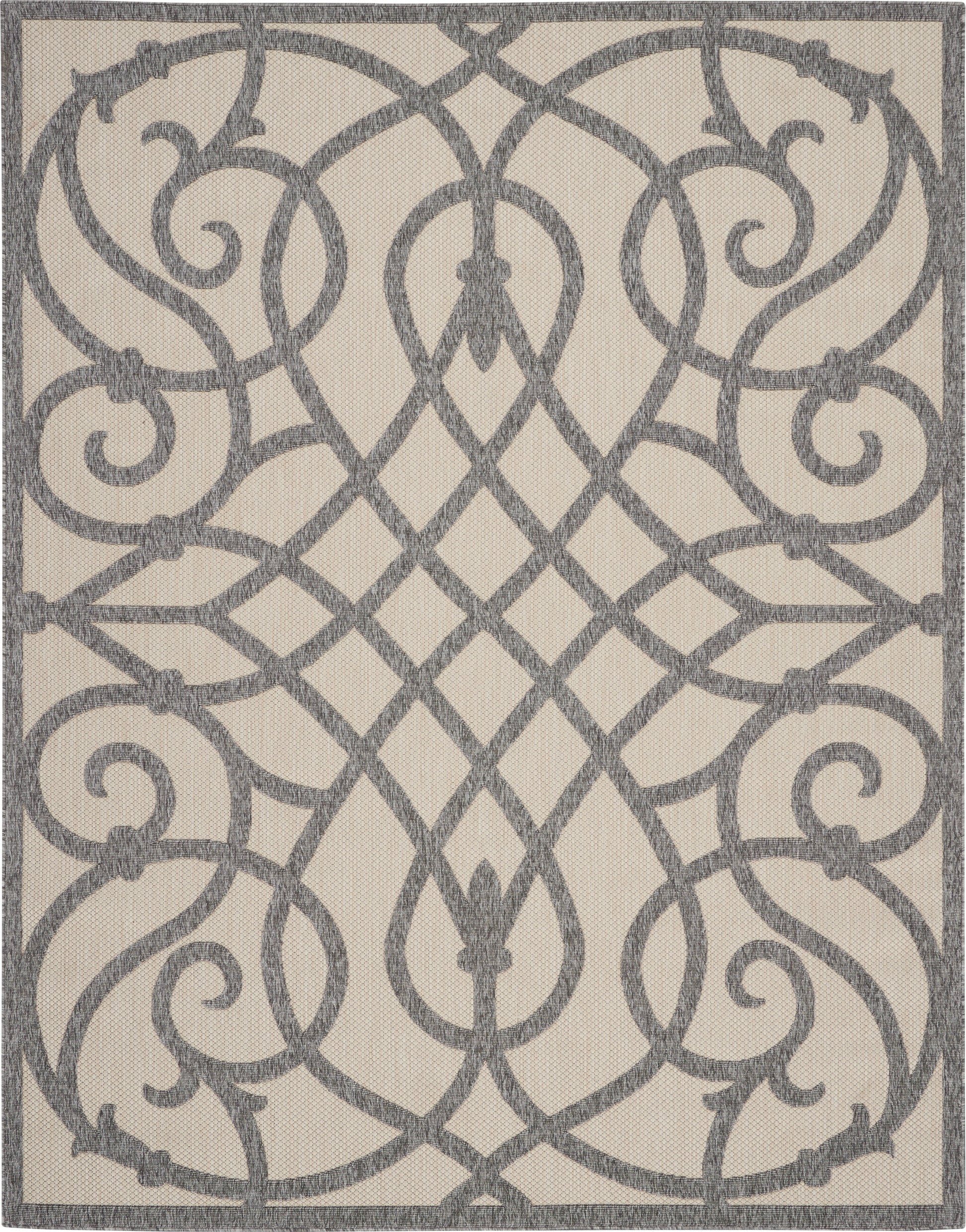 Nourison Home Cozumel  Cream Grey  Contemporary