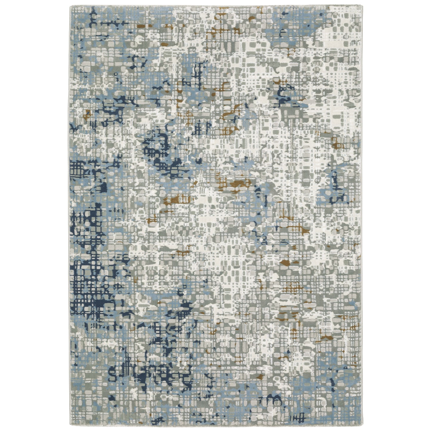 Oriental Weavers EASTON 011E3 Blue Ivory Casual Machinemade Rug